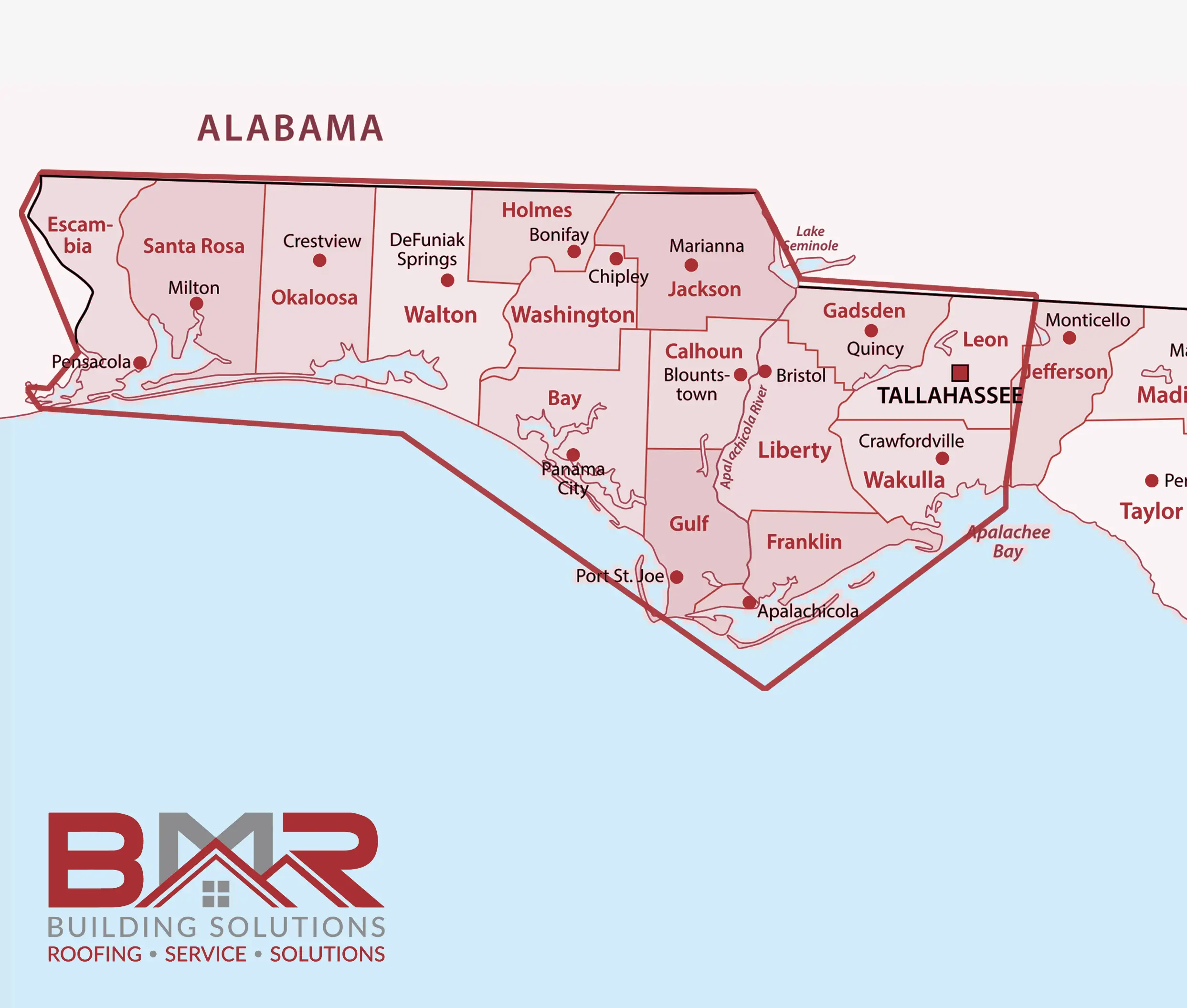 BMR Service Areas Map